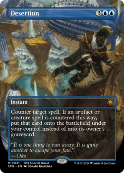 Desertion (BORDERLESS) #31 | Near Mint | Special Guests SPG | Magic MTG - Image 1