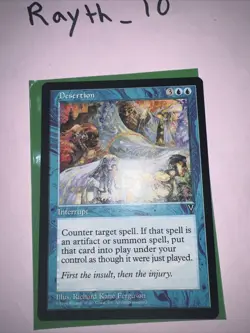 1x - Desertion - Visions - NM MTG - Image 1