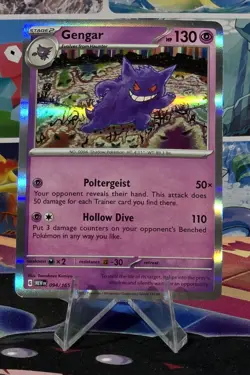 Pokemon TCG Gengar 094/165 - SV: Scarlet & Violet 151 Holo - Image 1
