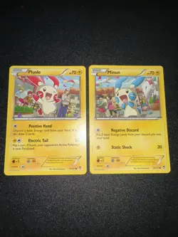 Pokemon TCG Plusle 31/111 & Minun 32/111 XY Furious Fists Connecting Art NM-LP - Image 1
