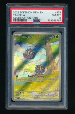 PSA 8 TANGELA 178/165 SV: SCARLET & VIOLET 151 HOLO 2023 POKEMON TCG - Image 1