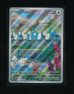 SWABLU 213/182 SV04: PARADOX RIFT ILLUSTRATION RARE HOLO 2023 POKEMON TCG - Image 1