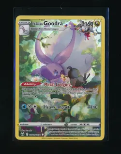 HISUIAN GOODRA GG21/GG70 CROWN ZENITH FOIL ULTRA RARE 2023 POKEMON TCG - Image 1