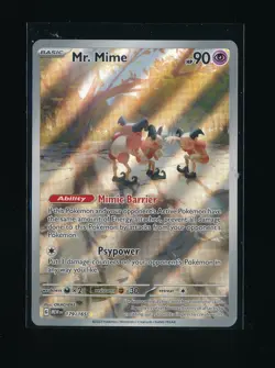 MR. MIME 179/165 SCARLET & VIOLET 151 ILLUSTRATION RARE 2023 POKEMON TCG - Image 1