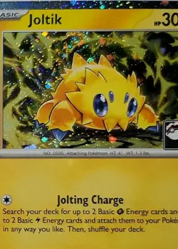 Fart Swirl 🌀 Joltik 050/142 Cosmos Holo Bleed Error Rare Pokemon TCG ✨ Play - Image 1