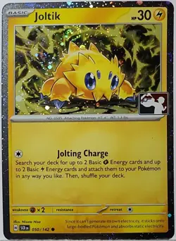 Fart Swirl 🌀 Joltik 050/142 Cosmos Holo Bleed Error Rare Pokemon TCG ✨ Play - Image 4
