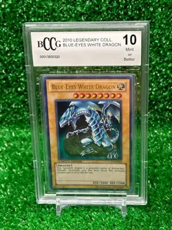 2010 Yugioh Blue Eyes White Dragon LC01-EN004 Legendary Collection BCCG 10 - Image 1