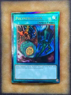Yugioh Polymerization RA03-EN051 Prismatic Ultimate Rare Alt Art 1st Ed NM - Image 1