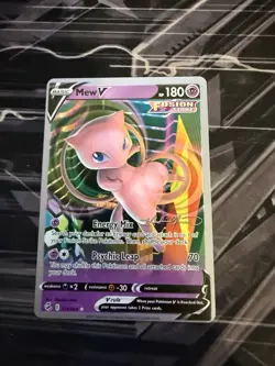 Pokemon Mew v Fusion Strike TCG Ultra Rare Card 113/264 World Championship 2022 - Image 1
