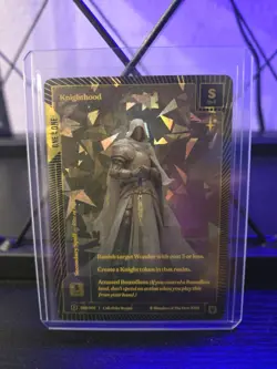 Wonders of the First Stonefoil 1/1 ONE of ONE Knighthood - Image 1