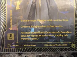 Wonders of the First Stonefoil 1/1 ONE of ONE Knighthood - Image 3