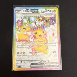 Pokemon Pikachu ex 219/191 Sv08 Surging Sparks Ultra Rare Holo English 200 HP - Image 1