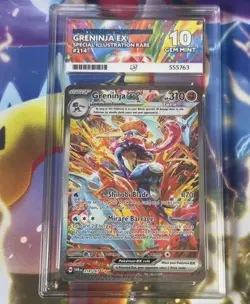 Pokemon Card | Ace 10 Greninja EX 214/167 English Twilight Masquerade SIR Holo - Image 2