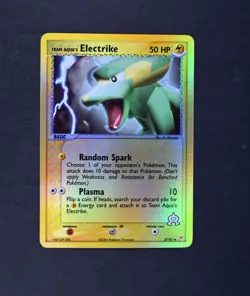 NM Team Aqua's Electrike Reverse Holo 27/95 Team Magma vs. Pokemon Card - Image 1