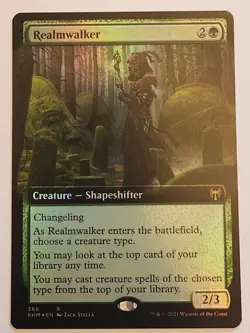 Realmwalker (Extended Art) Kaldheim Foil #366 NM+ - Image 1