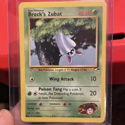 Pokemon Brock's Zubat 37/132 Gym Challenge Uncommon Regular 50 HP TCG Card - Image 3