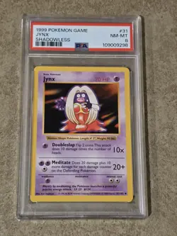 [ NM-MT PSA 8 ] Jynx 31/102 Base Set Shadowless 1999 Uncommon Pokemon Card - Image 1