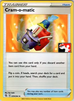 Cram-o-matic 229/264 Prize Pack Series Cards Pokemon TCG NM Holo - Image 1