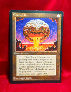 Chaos Orb 6X9 Oversized Promo -MTG Magic The Gathering - LP / NM- - Image 1