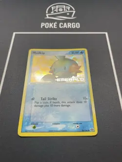 Mudkip 56/106 Ex Emerald Reverse Holo Stamped 2005 MINT - Image 2