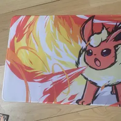 Flareon Rubber Playmat Play Mat For Tcg Trading Card Game Pokemon Mouse Pad - Image 2