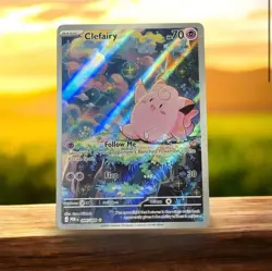 Lillie's Clefairy ex Special Illustration Rare Holo Sv09 184/159 Pokemon - Image 1
