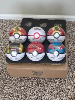 6 x Pokemon TCG Pokeball Tins - 18 Booster Packs Factory Sealed Costco IN HAND - Image 3