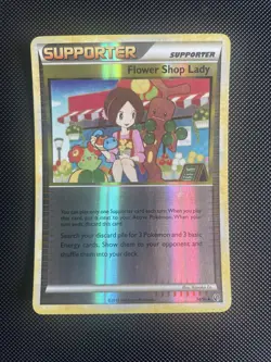 Pokemon TCG - Flower Shop Lady - 74/90 - HGSS Undaunted - Reverse Holo - LP - Image 1