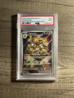 Pokemon PSA 9 MINT ALAKAZAM 009 ETB PROMO Mega Evolution English - Image 1
