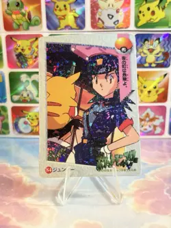 Pokemon Vintage Pocket Monsters Vending HOLO Prism Sticker 1998 Nintendo bandai - Image 3
