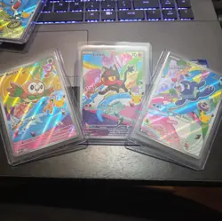 Pokemon TCG First Partners Illustration Collection Series 1 Gen. 7 Starters - Image 1