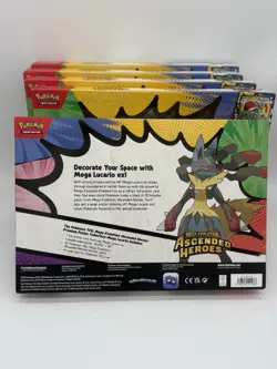 Pokemon Ascended Heroes Premium Poster Collection Mega Gardevoir + Lucario LOT 5 - Image 3