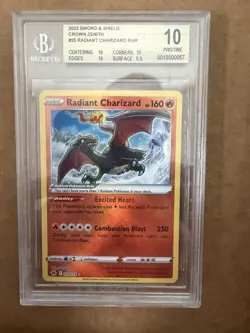 Pokemon TCG 2022 Radiant Charizard BGS 10 Japanese Pokemon Go - Image 1