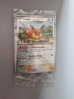 Eevee Pokemon Day Stamped Sealed Promo Card 074/131 2025 Exclusive Holo OPENED - Image 1