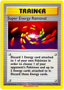 Super Energy Removal - 79/102 - Rare - Unlimited LP TCG Pokemon - Image 1