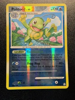 Politoed Pokemon Legends Awakened 12/146 Reverse Holo Rare TCG Card - 2008 - Image 1