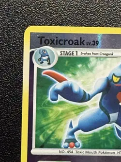 Toxicroak 36/123 Reverse Holo DP Mysterious Treasures Pokemon Card - Image 2