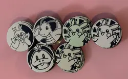 Pokemon Gold Flip Coins Lot Of 130 - Image 1