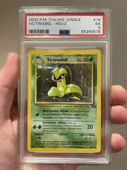 PSA 5 EX Victreebel HOLO ITALIAN Pokemon Jungle WOTC 2000 POP 1 - Image 1