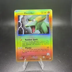 Team Aqua's Electrike 27/95 Reverse Holo Pokemon Team Magma vs Team Aqua HP -c - Image 1