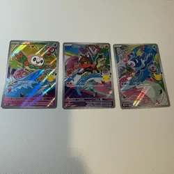 Pokemon TCG First Partner Illustration Collection Series 1 Gen 7 Alola Starters - Image 1