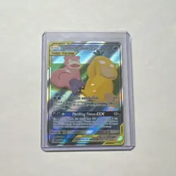 Pokemon Slowpoke & Psyduck GX Tag Team Full Art 218/236 Ultra Rare Holo 250 HP - Image 1