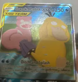 Pokemon Slowpoke & Psyduck GX Tag Team Full Art 218/236 Ultra Rare Holo 250 HP - Image 5