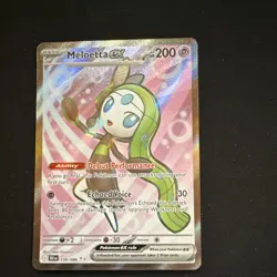 Pokemon Meloetta EX Sv: Black Bolt 159/086 200 HP Ultra Rare Holo English - Image 1