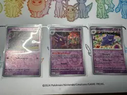 Pokemon TCG 151 Gengar Haunter Gastly Reverse Holo Line 094/165 NM - Image 1