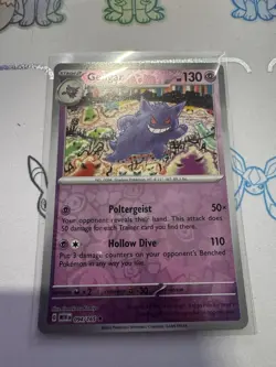 Pokemon TCG 151 Gengar Haunter Gastly Reverse Holo Line 094/165 NM - Image 3