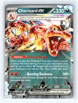 Pokemon TCG - Charizard ex - - SV03: Obsidian Flames 125/197 Holo - Image 1