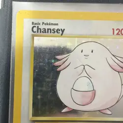 Pokemon Chansey Base Set Holo Rare 120 HP 3/102 Wizards 1999 - Image 2