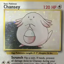 Pokemon Chansey Base Set Holo Rare 120 HP 3/102 Wizards 1999 - Image 4