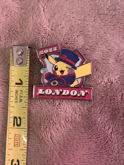 Pokemon 2022 Pikachu Pin London World Championship Collector - Image 3